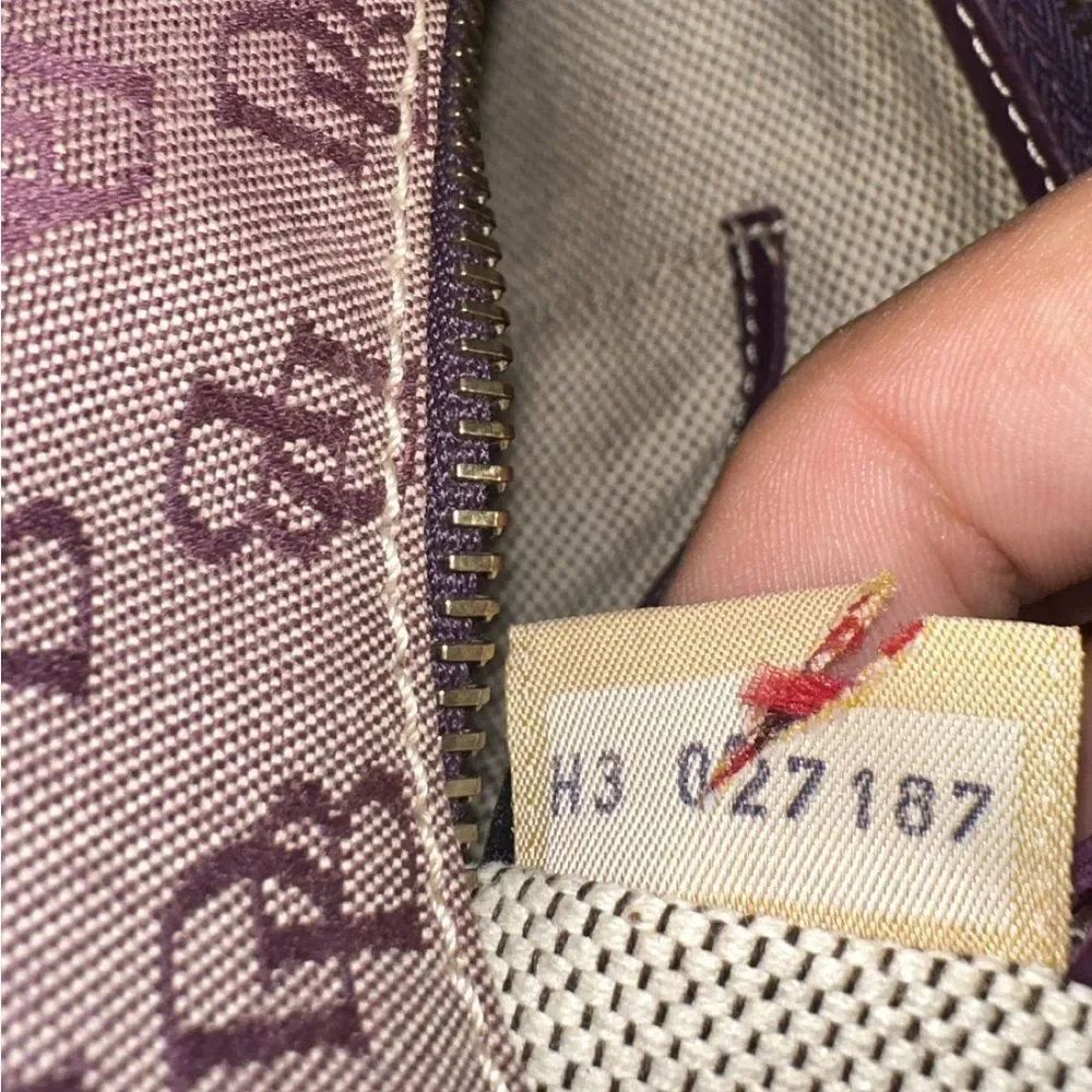 Dooney & Bourke Purple Monogram Hobo Bag